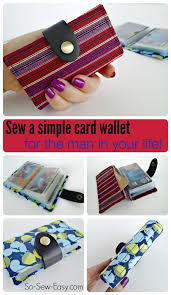 In this video i teach you how to make a paper wallet | card holderevery week, there are new, interesting and informative videos that will make you feel good. Make Your Guy A Credit Card Wallet So Sew Easy Card Wallet Easy Sewing Card Wallet Tutorial