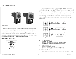 5.2 lockout relay with electrical reset. 86 Lockout Relay