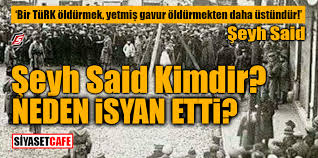 Şeyh said, 29 haziran 1925 tarihinde şark i̇stiklal mahkemesi tarafından yargılanmasının ardından idam edilmiştir. Seyh Said Kimdir Neden Isyan Etmistir