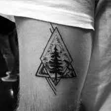 Start A Fire Geometry Tattoo Geometric Tattoo Tree Tattoo Small