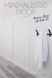 Select a door magnet to hold the door panel closed; Minimalist Hidden Door Idea