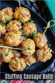 Stuffing Sausage Balls Home Made Interest