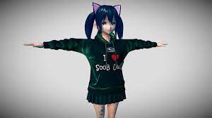 Аниме обои | anime wallpapers. Kitty Girl Pc Vrchat Download Free 3d Model By Artofant Artofant C7237cf