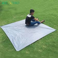 2x2m Outdoor Folding Camping Mat Waterproof Seat Pad Cushion Aluminum Camp Mats Sleeping Picnic Cloth Ground Sheet Review Camping Mat Camping Wear Beach Picnic