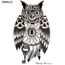 15 gambar sketsa bunga matahari dan cara mudah menggambarnya. Tanglv New Simple Design Black And White Owl 21 X 15 Cm Sized Sexy Cool Beauty Tattoo Waterproof Hot Temporary Tattoo Stickers Tattoo Sticker Temporary Tattoo Stickertattoo Waterproof Aliexpress