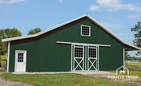 Visit our metal structure pricing page and call us for custom steel building kit pricing. Pre Fabricated Metal Agricultural Buildings Miracle Truss