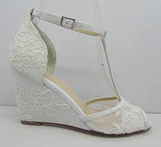 Chaussures Compensées Blanches Mariage | Shop www.ipes.es