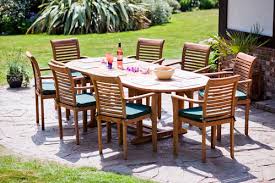 Versaitity of the extension table with the beauty of solid a grade teak garden furniture this oval extension table has an extension leaf which can be used to extend the table from 1.8m to its full length of 2.4m the leaf folds underneath the table using a 'swing. About Our Teak Garden Furniture Humber Imports