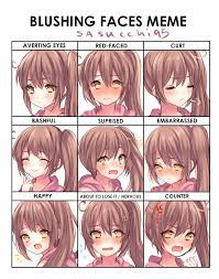 Anime Face Meme Drawing Materi Pelajaran 5 Hair that drapes forward to hang in front of the forehead. anime face meme drawing materi