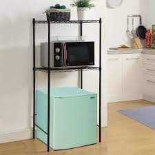 It has two drawers, three baskets, two open shelves and a wine rack for simplified organization and easy accessibility. Carbon Steel Dormco Suprima Rolling Compact Refrigerator Rack Small Appliances Home Kitchen Igrec In