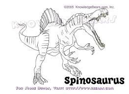 Spinosaurus Dinosaurs Information And Coloring Pages By Kbears Com Spinosaurus Coloring Pages Coloring Pages To Print