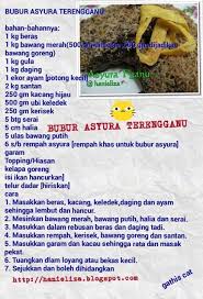 Bubur Asyura Terengganu Kacang Hijau