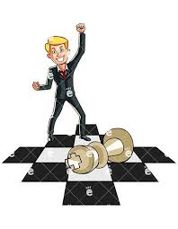 Businessman Winning Chess Game Cartoon Vector Clipart Friendlystock In 2020 Business Man Cartoon Cartoons Vector