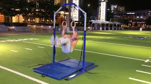 Gymnastics Ring Stand Frame Upper Body Strength Training Gym Rings Video Upper Body Strength Gymnastic Rings Workout Rings Workout