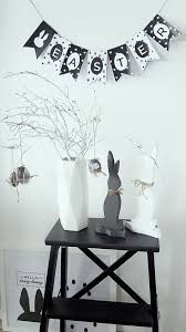 Black White Easter Decoration I Like Nordic Style Spring Easter Decor Egg Decorating Easter Egg Decorating