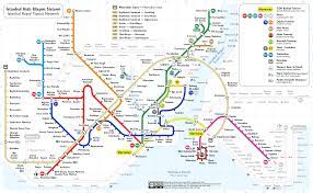 Istanbul Transit Map Istanbul Map Tourist Map