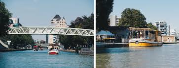 Et vous voici parti à la découverte des 40 km de voies navigables du bassin de la villette, du canal saint martin et. Bateau Sur Le Canal De L Ourcq Balade En Bateau Electrique Et Sans Permis Mademoiselle Voyage