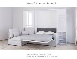Abby ultra plush sectional and ottoman quantity. Murphysofa Adagio Queen Luxury Sectional Sofa Wall Bed Expand Furniture Folding Tables Smarter Wall Beds Space Savers