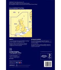 Np201a Admiralty Tide Tables Att Volume 1a United Kingdom English Channel To River Humber 2019 Edition