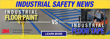 Industrial Safety News Industrial Floor Paint Vs Industrial Floor Tape Compare The Difference Of 3m 971 Ultr Durable Flooring Industrial Floor Paint Flooring