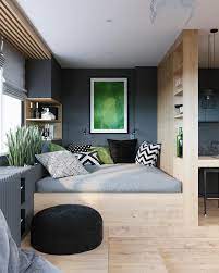 L Immagine Puo Contenere Tabella E Spazio Al Chiuso Small Apartment Bedrooms Apartment Design Apartment Bedroom Design