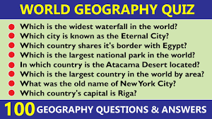 By adding some of these questions to the end of a world geography quiz or simply asking the students every day is a great way to test their knowledge. Geography Quiz Questions With Pictures Quiz Questions And Answers