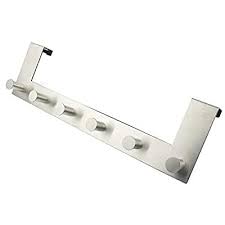 Our over the door clothes rack is. Buy Over The Door Hook Hanger Door Coat Hanger Organizer Rack For Clothes With Adhesive Back Coat Hat Belt Towels Door Clothes Hanger For Bedroom Cloakroom Bathroom 6 Hooks Brushed Aluminum