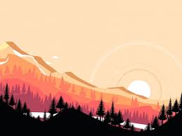 Maybe you would like to learn more about one of these? Mountains Sunset Art Vector Landscape Background Toppng
