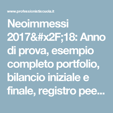 Neoimmessi 2017 X2f 18 Anno Di Prova Esempio Completo Portfolio Bilancio Iniziale E Scuola Attivita Di Matematica In Eta Prescolare Attivita Di Matematica