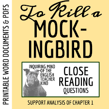 To Kill a Mockingbird Chapter 1 Close Reading Worksheet | Made By Teachers