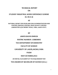 Faculty of science university of putra malaysia. Industrial Training Report