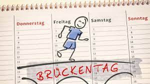 August) ist ausschließlich in der stadt augsburg ein gesetzlicher feiertag. Bruckentage 2021 Mehr Urlaub So Nutzen Sie Feiertage In Diesem Jahr Besonders Clever News De