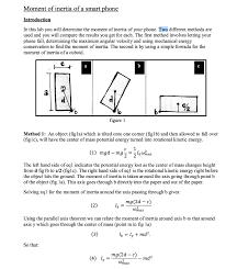 All basic formulas of moment of inertia of circle ,quarter circle ,semi circle , square,rectangle ,triangle above centroidal axis use full for all student. Moment Of Inertia Of A Smart Phone Introduction In Chegg Com