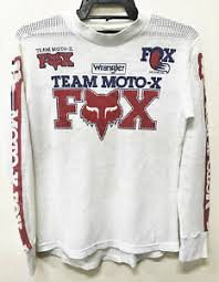 Fox v1 2021 motocross helmet, betting on high range technology the biggest novelty: Vintage 70 80s Team Moto X Fox Racing Motocross Mesh Jersey Shirt T Dirt Bike Ebay