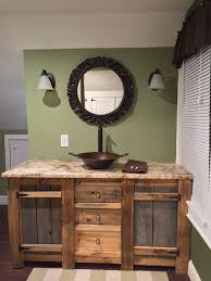 If you want to avoid a heavy rustic design means embracing rough textures, unfinished materials, and natural elements. 34 Rustic Bathroom Vanities And Cabinets For A Cozy Touch Digsdigs