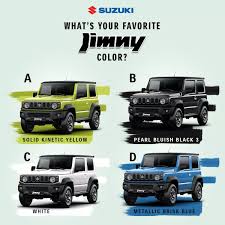 The 2021 suzuki jimny is the car we all want, for the very simple reason that it doesn't take its life too seriously. Which Color Variant United Car Clubs Of The Philippines Facebook