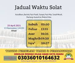 Kota bharu malaysia terletak di 6911,49 km barat laut dari mekkah. Jadual Waktu Solat Sekolah Rendah Islam Aman Kota Bharu Facebook