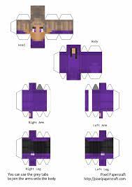 Find derivations skins created based on this one. Purpled Pixel Papercraft In 2021 Papercraft Minecraft Skin Minecraft Templates Minecraft Printables