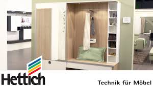 The premium sliding door system for flush fitted sliding doors: Technology For Furniture In The Hallway Hettich Sliding Doors Drawers Youtube