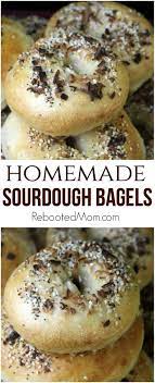 Easy Homemade Sourdough Bagels You Can Make At Home With Your Own Active Sourdough Starter Sourdough Bagels Starters Recipes Sourdough Starter Discard Recipe
