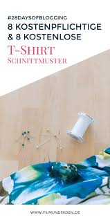 Wählen sie ihre gewöhnliche größe. 16 Einfache Schnittmuster Fur Basic T Shirts Film Und Faden