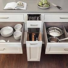 Wall cabinets are perfect for storing dishes, glassware and other small items. Island Pot And Pan Drawer Design Ideas