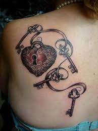 This is a lock and key tattoo idea backed by a deep inner meaning where the chains binding the lock and the key together is strong and sturdy often a grand sign portraying protection of secrecy. Tattoos Locket Tattoos Key Tattoos Tattoos For Women