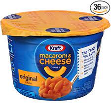 This is a nice rich mac and cheese. Amazon Com Kraft Easy Mac Original 2 05 Ounce Microwave Cups Pack Of 36 Macaroni And Cheese Grocery Gourmet Food