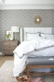 Master Bedroom Layers Of Bedding From A Thoughtful Place And How To Fold A Fitted Sheet Home Bedroom Wallpaper Bedroom Trendy Bedroom