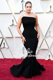 Ashley Graham Black Strapless Mermaid Formal Dress 2019 Oscars Tcd8316 Curvy Outfits Mermaid Formal Dress Dresses
