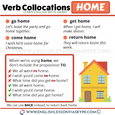 English Verb Collocations With Home Learn English With Harry