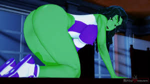 My Favorite Marvel Lawyer (She Hulk) Tastes A Huge Cum Filled Cock - Hentai  Hot Animations