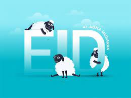 Check spelling or type a new query. Texte De L Aid Al Adha Moubarak Avec Trois Moutons Droles De Dessin Anime Sur Fond Bleu Ciel Vecteur Premium