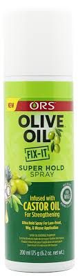 Ors, size daha iyi hizmet sunabilmek için web sitesinde bazı çerezler kullanmaktadır. Ors Olive Oil Fix It Super Hold Spray With Castor Oil 200ml Haarspray Style Haarpflege Julia Nzuri Schonheit Fur Die Afrikanische Frau
